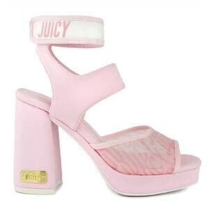 JUICY COUTURE PINK OPEN TOE PLATFORM DRESS SANDALS SIZES 8, 9, & 10 AVAILABLE